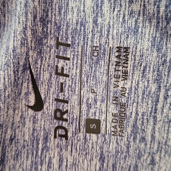 Nike Yoga Cardigan Blue Space Dye Open Waterfall Front Size Small - Picture 2 of 6